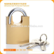 Porte-clés à clavier protégé professionnel à moitié protégé Golden Shackle